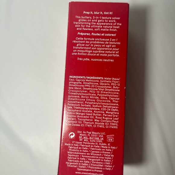 ONE/SIZE by Patrick Starrr Turn up the Base Blurring Foundation Fair 1 -30ml NIB - Picture 5 of 5